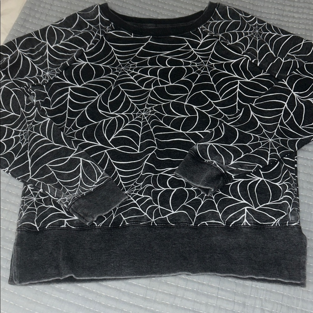 Grayson Threads Charcoal and White Patterned Sweatshirt